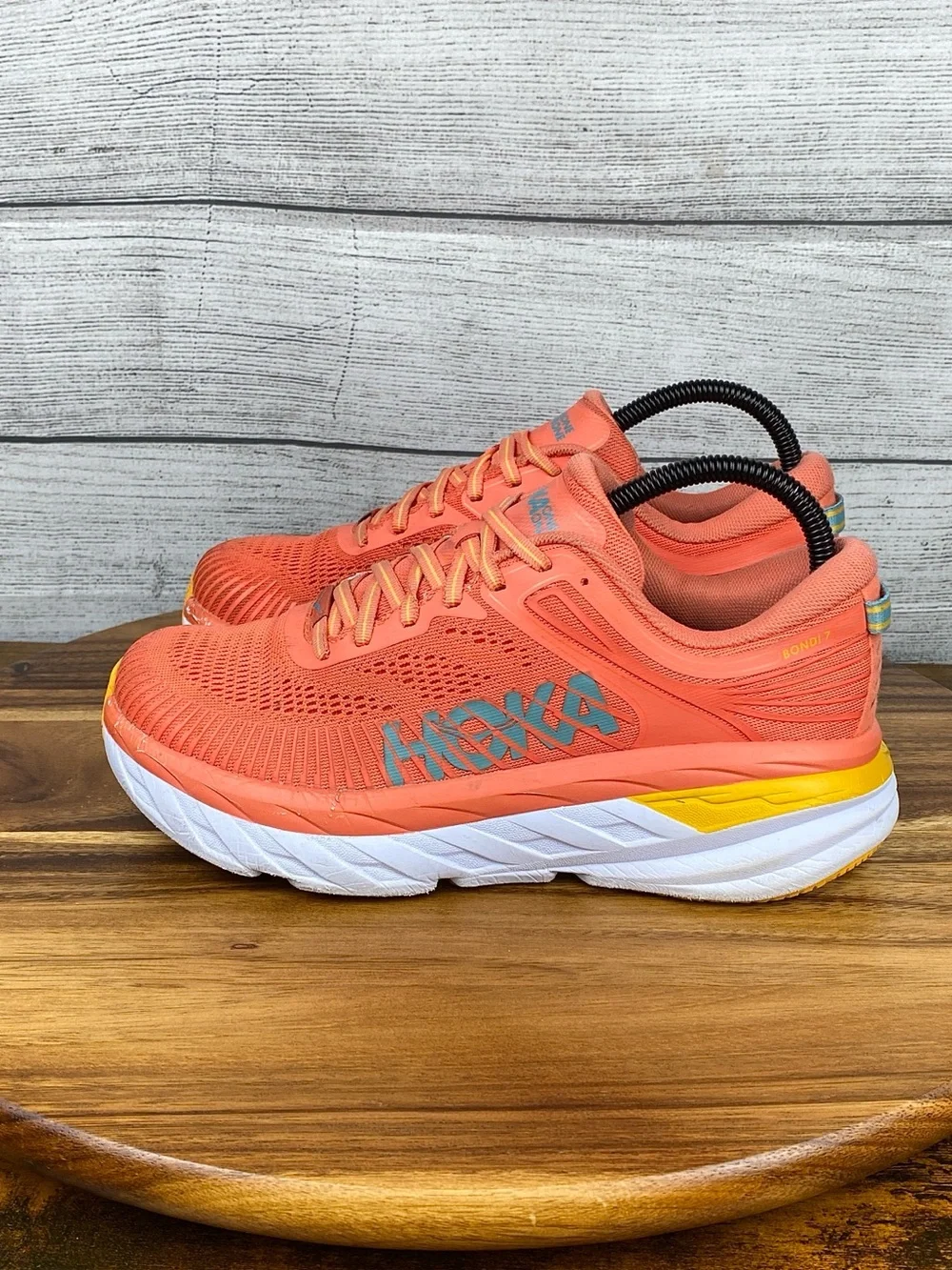 HOKA One One Bondi 7 Coastal Shade Orange Running Shoe Women’s Size 7